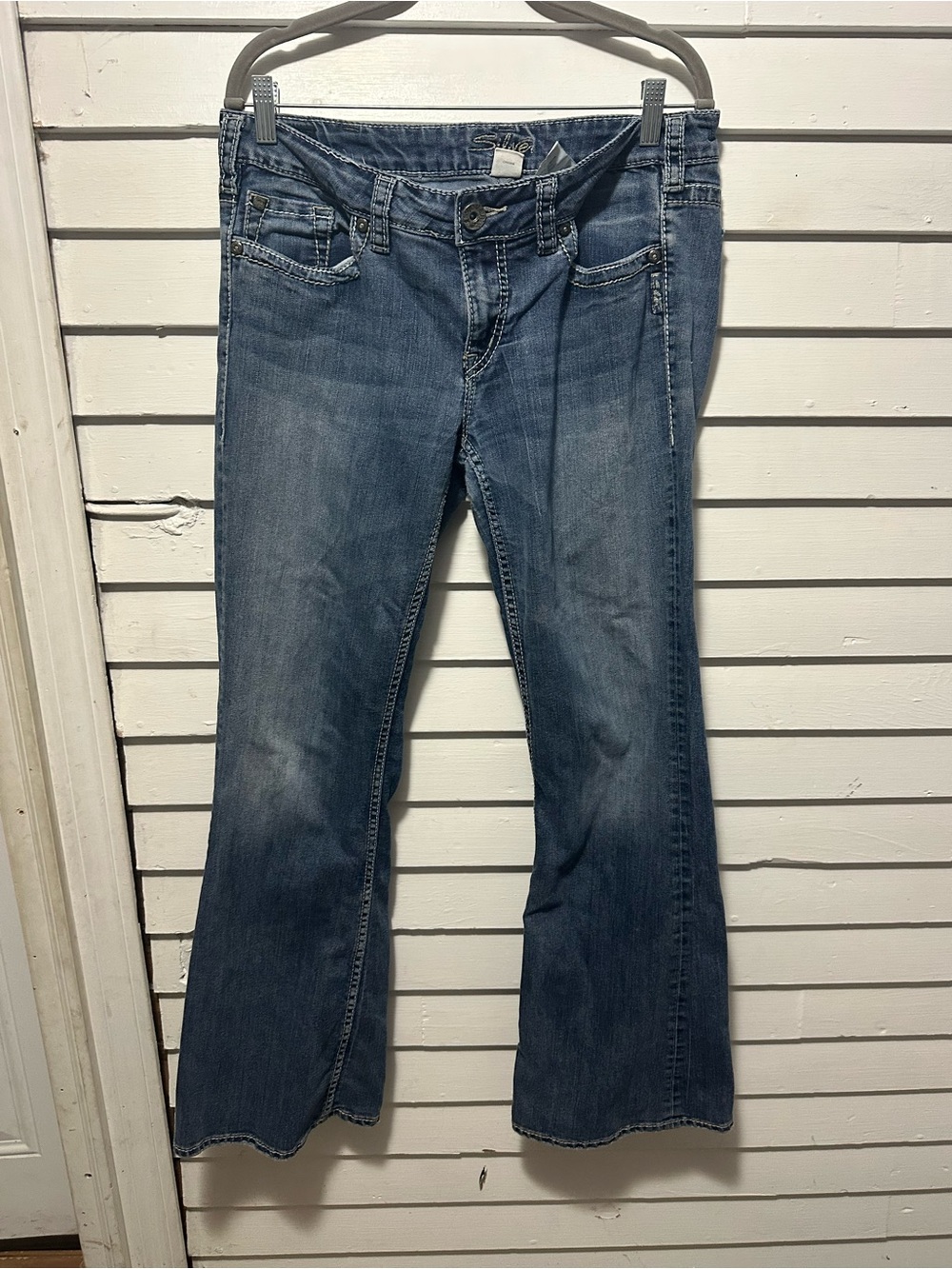Silver Jeans Women's 33 Blue Flare Jeans